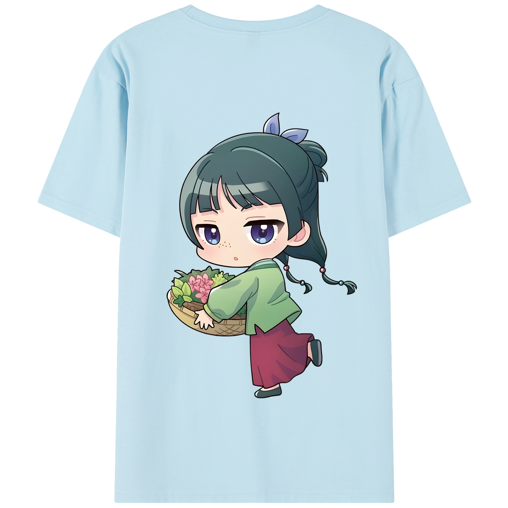 （画像用） 薬屋のひとりごと The Apothecary Diaries 綿100％半袖Tシャツ（背面プリント）